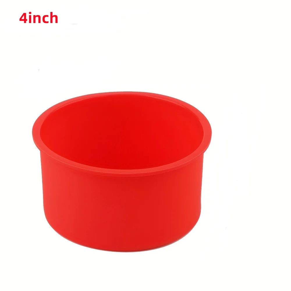 1/3/4pcs Cake Mold 4/6/8/10 inch Silicone Round Non-stick Tray Suitable for Kitchen Baking Cakes Reusable Kitchen Tools