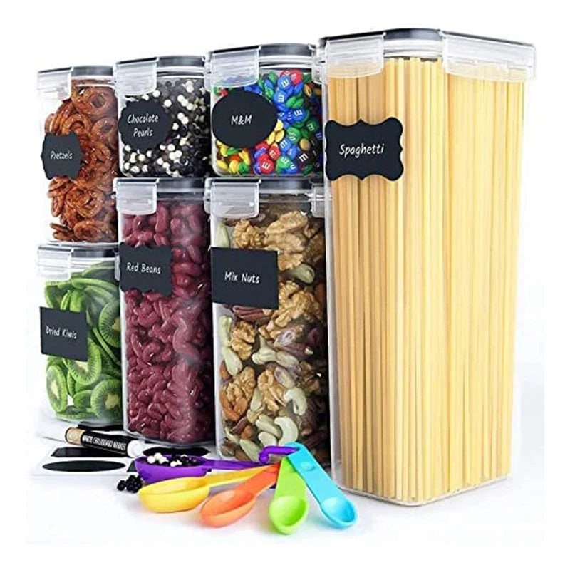 7 Pack Airtight Plastic Safe Food-grade BPA-free Recycle Eco-friendly PP Food Container Silicon Sealed Box
