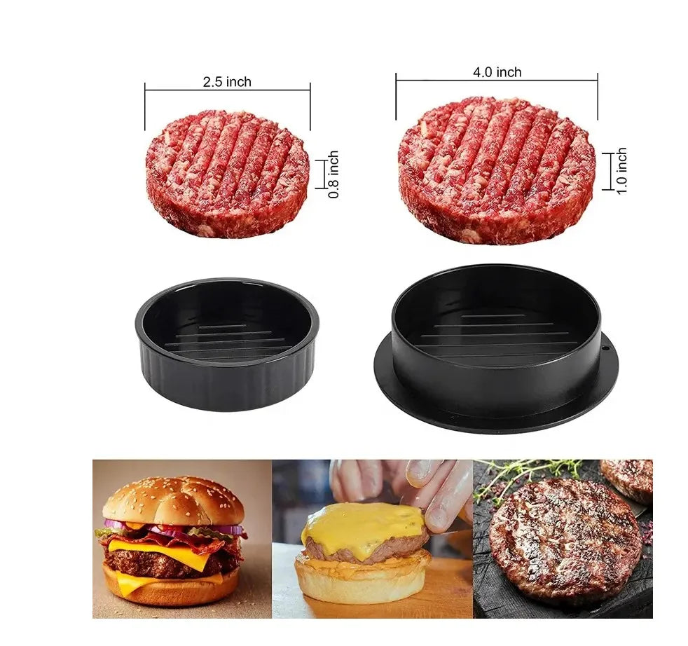 DIY Hamburger Maker Press Round Shape Non-Stick Chef Cutlets Hamburger Meat Beef Grill Burger Press Patty Maker Mold Fish