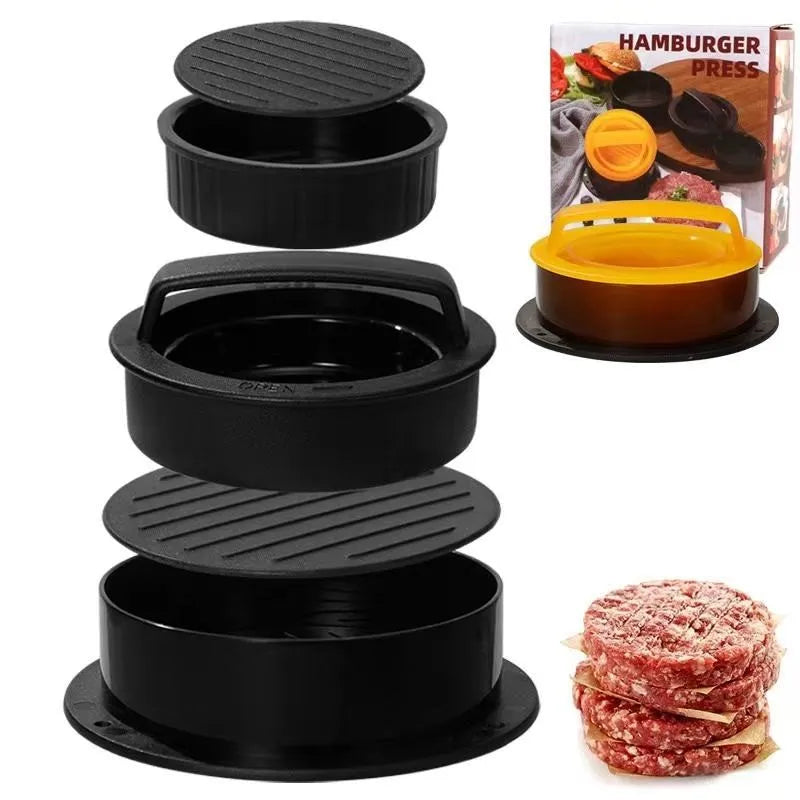 DIY Hamburger Maker Press Round Shape Non-Stick Chef Cutlets Hamburger Meat Beef Grill Burger Press Patty Maker Mold Fish