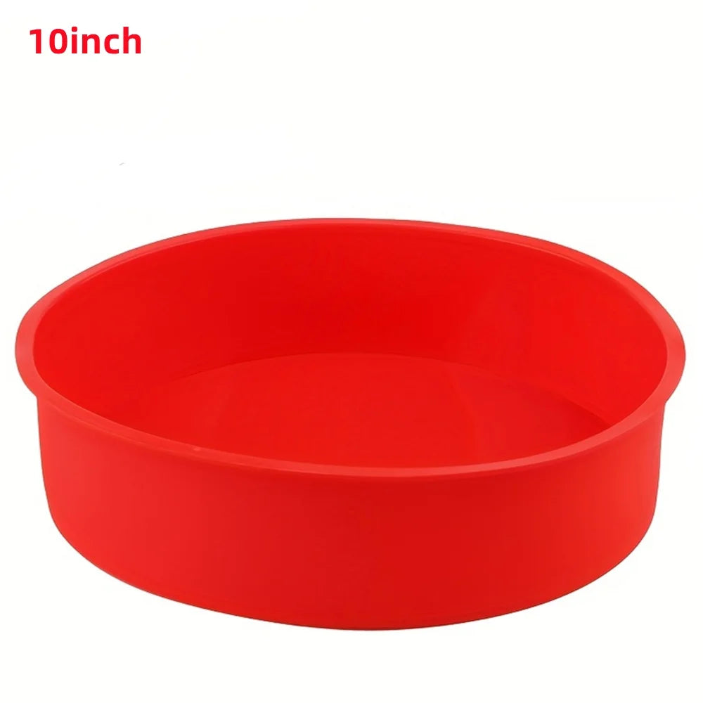 1/3/4pcs Cake Mold 4/6/8/10 inch Silicone Round Non-stick Tray Suitable for Kitchen Baking Cakes Reusable Kitchen Tools