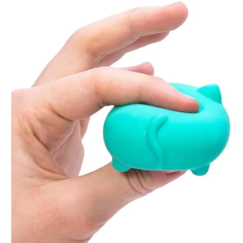 Schylling NEEDOH Cool Cat Squishy Toys Slow Rise Stress Relief Ball Sensory Fidget Toys for Adult Kids Anti-Anxiety Sensory Toys