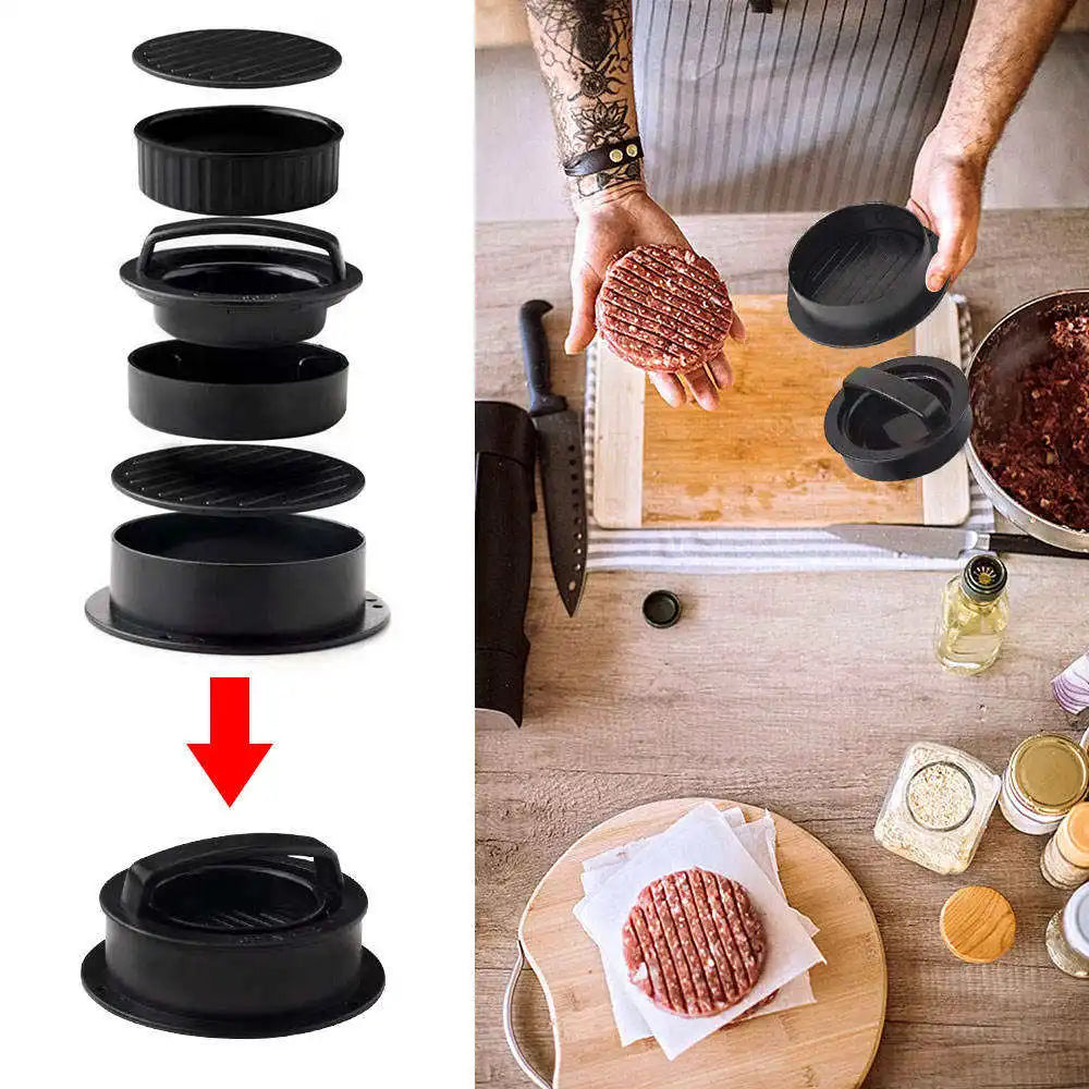 DIY Hamburger Maker Press Round Shape Non-Stick Chef Cutlets Hamburger Meat Beef Grill Burger Press Patty Maker Mold Fish