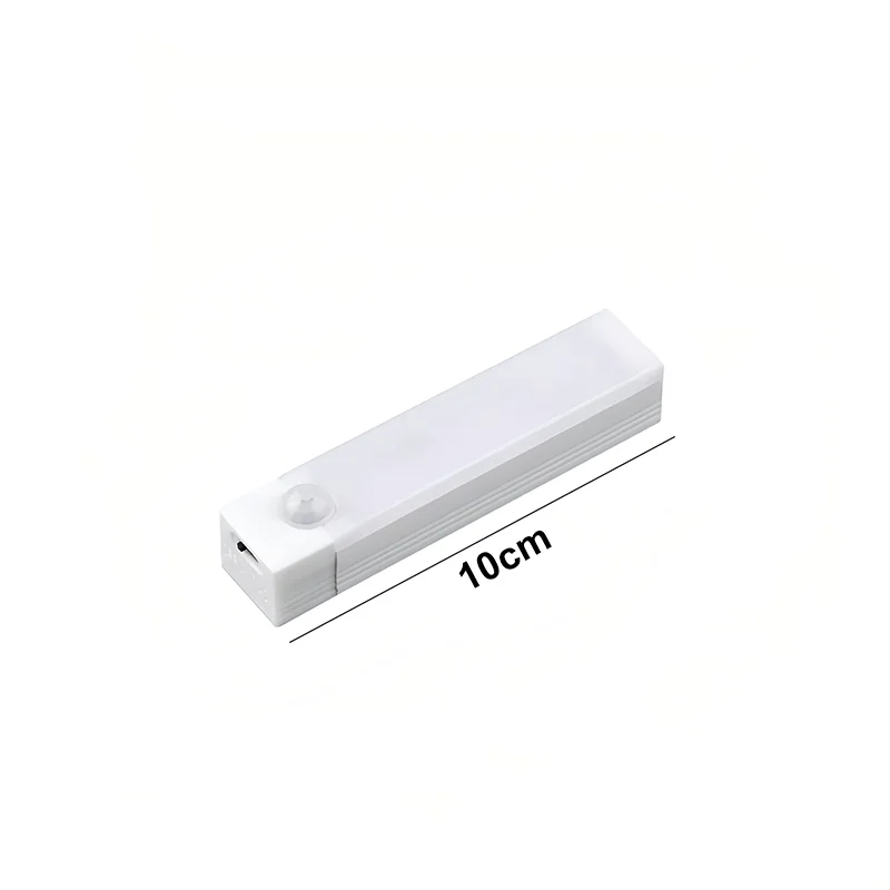 Under Cabinet Light Dimmable LED Motion Sensor Night Light USB Charging Magnetic Induction Lamp for Bedside Wardrobe Stairway
