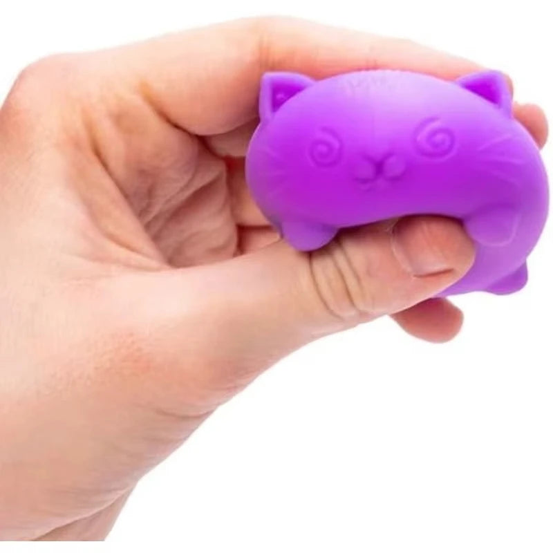 Schylling NEEDOH Cool Cat Squishy Toys Slow Rise Stress Relief Ball Sensory Fidget Toys for Adult Kids Anti-Anxiety Sensory Toys