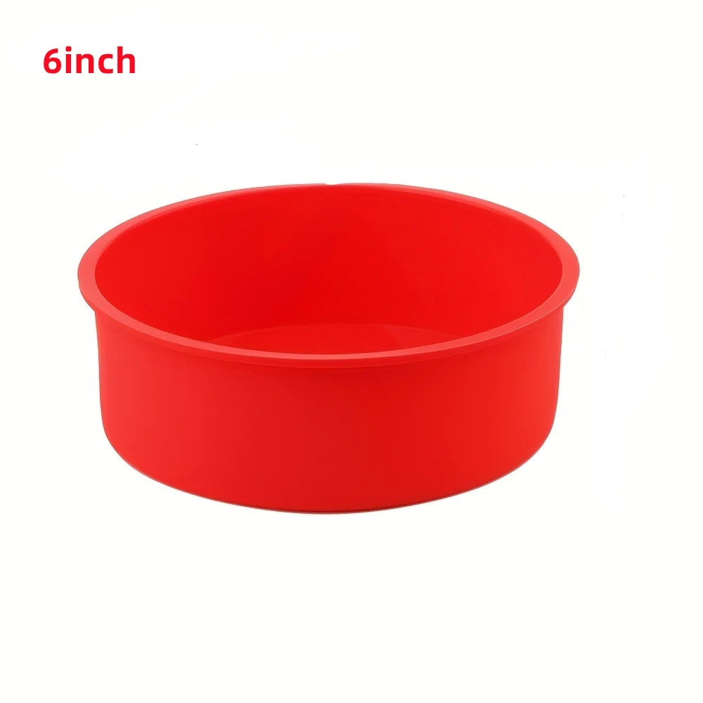 1/3/4pcs Cake Mold 4/6/8/10 inch Silicone Round Non-stick Tray Suitable for Kitchen Baking Cakes Reusable Kitchen Tools