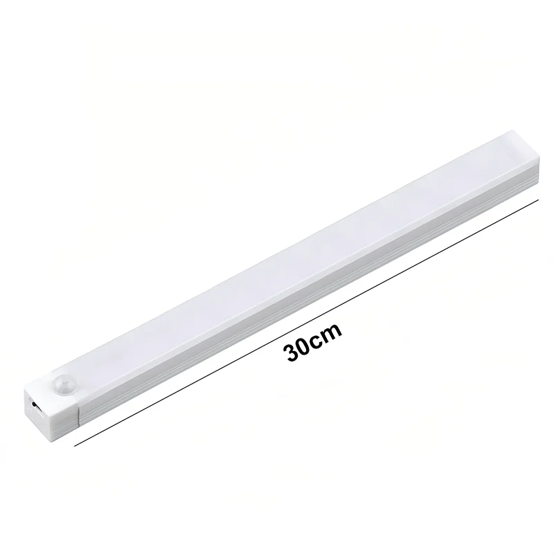 Under Cabinet Light Dimmable LED Motion Sensor Night Light USB Charging Magnetic Induction Lamp for Bedside Wardrobe Stairway