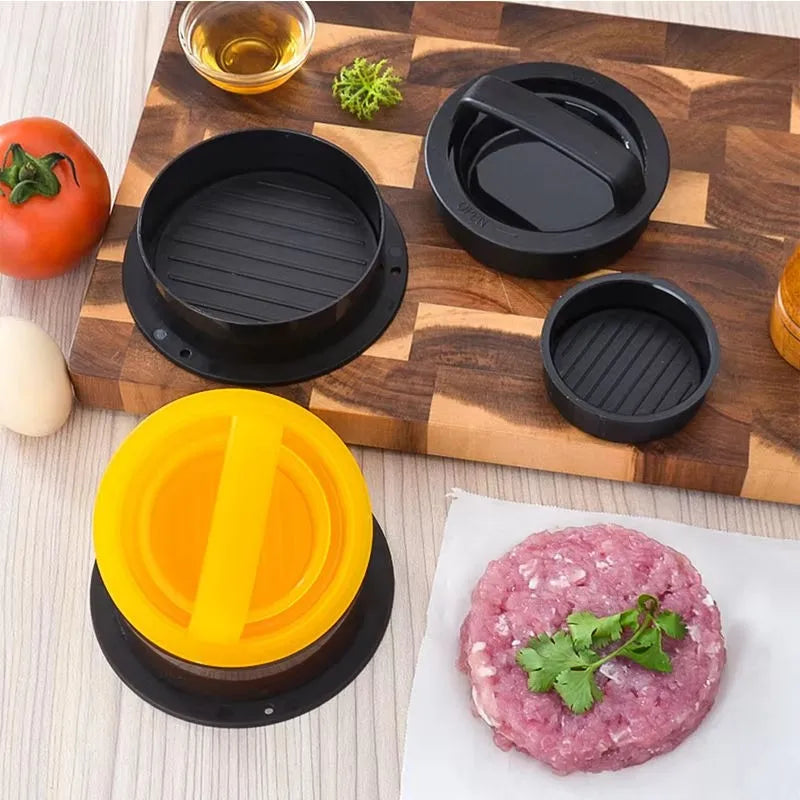 DIY Hamburger Maker Press Round Shape Non-Stick Chef Cutlets Hamburger Meat Beef Grill Burger Press Patty Maker Mold Fish